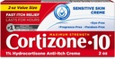 Cortizone 10 Maximum Strength Sensitive Skin Anti-Itch Cream, 1% Hydrocortisone, 2 oz.