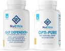 NuEthix Formulations Detoxification and Microbiome Balance Supplement Bundle of Opti-Pure, 30 Servings and Gut Defender+, 90 Servings