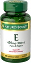 Nature's Bounty Vitamin E 1000 IU Softgels, Supports Antioxidant Health & Immune System, 1 Serving per Day, No Gluten, 60 Softgels (Pack of 1)