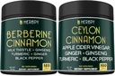 Bundle 7in1 Berberine HCl 97% Supplements & 6in1 Premium Ceylon Cinnamon Supplements
