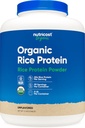 Nutricost Organic Rice Protein Powder (5 LB) - Gluten-Free, GMO-Free (from Brown Rice)