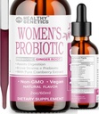 Liquid Probiotics for Women | Prebiotic + Cranberry + Probiotics for Digestive Health | Acidophilus Probiotic | Dairy Free | Vegan | Non-GMO | Gluten Free | 30 Servings