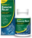 MagniLife Earache Relief, Fast-Acting Natural Relief for Swimmers Ear, Pain and Discomfort from Allergies, Cold and Flu - 90 Quick Dissolve Tablets