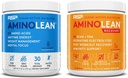 RSP NUTRITION AminoLean Pre Workout Energy (Blue Raspberry 30 Servings) with AminoLean Recovery Post Workout Boost (Blood Orange 30 Servings)