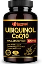 Ubiquinol CoQ10 400mg Softgels with Vitamin E & Omega-3, Max-Absorption Coenzyme Q10, Powerful Antioxidant, Supports Heart Health & Energy-Production,120 Count, Non-GMO
