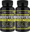 Testosterone Booster for Men - Male Enhancing Supplement with Horny Goat Weed & Tongkat Ali - Muscle Builder Enlargement Pills - Natural Test Booster Increased Desire, Energy, Stamina, Libido (2 PACK)