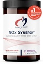 Designs for Health NOx Synergy - Drink Mix Powder to Support Healthy Nitric Oxide Levels - L-Arginine, Creatine, L-Citrulline + More - Pre Workout - Grape Flavor (30 Servings / 270g)