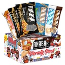 Anabar Protein Bar, The Sampler Pack, The Protein-Packed Candy Bar, World's Best Tasting Protein Bar, No Sugar Alcohols, High Protein, Amazingly Delicious, 20 Grams of Protein (6 Bars, Original Variety)