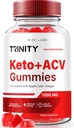 rize labs - Trinity Keto+ACV Gummies for Advanced Weight Loss, All Natural Apple Cider Vinegar Supplement, 500 mg (60 Gummies)