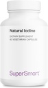 SuperSmart - Natural Iodine 1000mg per Day (Patented & High Strength) - Pure Sea Kelp Iodine Supplement - 650ppm of Iodine | Non-GMO & Gluten Free - 60 Vegetarian Capsules