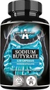 Sodium Butyrate High Dose 570 mg (30% Butyric Acid), 120 Vegan Capsules, 4 Month Supply, Sodium Supplement to Support Intestinal Barrier Regeneration and Overal Gut Health - by Apollo's Hegemony