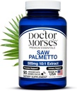 Doctor Morse's Saw Palmetto 10:1 Extract 500mg Equivalent to 5000mg, Prostate Health Support Supplements for Men & Women - FDA-Registered, NSF-Certified Facility - Extra Strength Formula - 90 Caps
