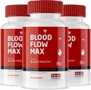 (3 Pack) Blood Flow Max Capsules, BloodFlow Max Advanced Strength Healthy Flow Levels Support Supplement, Blood Flow Maximum Overall All Natural Wellness Pills Reviews (180 Capsules)