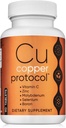 Copper Supplements for Women and Men (90 Capsules) Boosts Energy, Nourishes Body, Anti-Aging Formula, Includes Vitamin C, Zinc & Selenium, Non-GMO, Made in USA - GMP Certified