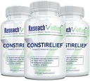 Research Verified ConstiRelief - The best Supplement for Constipation Relief on the market - with L. Acidophilus for long term health and prevention. 100% back guarantee! (Pack of 3)