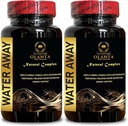 Water Away Supplement - Kidney Support, Ultra Natural Water Out Pills, Diuretics for Water Retention and Balance Support, Pomegranate, Turmeric - 2 Bottle 120 Capsules