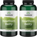 Swanson Hawthorn Berry Supplement- Antioxidant Flavonoids (250 Capsules, 565 mg Each) 2 Pack