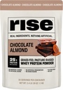 Rise Grass-Fed Whey Protein Powder - Chocolate Almond | 25g Protein No Artificial Flavors, Colors, or Preservatives - Sugar Free, Gluten-Free, Soy Free (2.4 lbs)