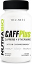 NutraBio CaffPlus, Dual Source Caffeine with Theanine for Healthy Energy Boost - 60 Vegetable Capsules
