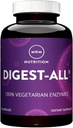MRM Nutrition Digest-All ® | Digestive Enzymes | Improved Digestion and Absorption | Lactase + Amylase + Lipase| May Help with Bloating and Gas| 100% Vegetarian | Gluten-Free | 50 Servings