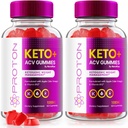 NutraRize (Pack of 2 Proton Keto+ ACV Gummies Advanced Weight Health 1000 MG, Maximum Strength Supplement, Proton Keto Gummy, Gomitas Reviews (120 Gummies)
