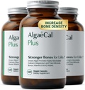 ALGAECAL Organic Red Algae Calcium Supplement for Bone Density & Strength, Vitamin K2 MK7 (100mg), Vitamin D3 (1600 IU), Magnesium (350mg) & Trace Minerals, Easy to Swallow, 120 Veggie Caps