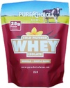 Pure Choice Vanilla Whey Protein Isolate Powder, 28g Protein, Undenatured Whey, 3 Ingredients, No Fillers Or Artificial Sweeteners. (Vanilla, 2 lb)