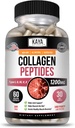 Kaya Naturals Multi Collagen Peptides Complex Powder for Women and Men, Types I, II, III, V & X | 60 Count Capsules