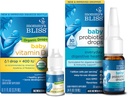 Mommy's Bliss Organic Baby Vitamin D Drops 100 Servings (Pack of 1) with Baby Probiotic Drops Everyday 30 Servings (Pack of 1)