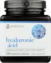 Youtheory Hyaluronic Acid Advanced Formula, Dairy Free, 120 Capsules (Pack of 1)