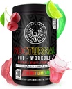 Nocturnal Pre Workout - No Caffeine Night Time Preworkout for Men & Women for High Energy and Massive Pumps - Cherry Limeade, 30 Servings