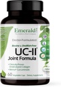 EMERALD LABS UC-II Joint Formula - Made with Undenatured Collagen Type II, Bioperine, Curcuminoids & More for Muscle & Joint Health & Mobility & Flexibility Support - 60 Vegetable Capsules