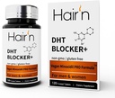 Hair’n DHT Blocker Hair Growth Supplement, Vegan & Plant-Based Formula for Men & Women, Supports Hair Growth, Safe for Adults - Saw Palmetto, Biotin, Capsaicin, and Reishi Mushrooms