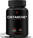 Humanx Cistanche+ 550MG (Cistanche Tubulosa Extract Powder for Men) USA Made - Easy to Swallow Capsules - Powerful Supplement to Support Athletic Performance, Strength, & Vitality
