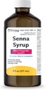 Rising Health Natural Vegetable Laxative - Senna Sennosides Syrup 8.8mg/5ml - Constipation Relief - Chocolate Flavor - Compared to Senokot® Syrup