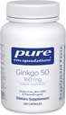 Pure Encapsulations Ginkgo 50 160 mg | Ginkgo Biloba Supplement to Support Oxygen, Blood Circulation, and Mild Memory Problems Associated with Aging* | 120 Capsules