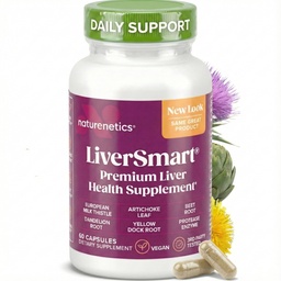 LiverSmart Liver Cleanse Detox & Repair - 250mg Milk Thistle, 80% Silymarin
