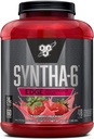 BSN SYNTHA-6 EDGE Protein Powder, with Hydrolyzed Whey, Micellar Casein, Milk Protein Isolate, Low Sugar, 24g Protein, Strawberry Milkshake, 48 Servings