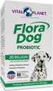 Vital Planet - Flora Dog Probiotic Chewable Tablets Supplement with 20 Billion Cultures and 10 Strains, High Potency Immune and Digestive Support Probiotics for Dogs, 30 Beef Flavored Chewable Tablets