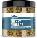 Earthborn Elements Turkey Rhubarb Extract 200 Capsules, Pure & Undiluted, No Additives
