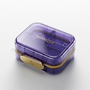 Bexeen Medicine Pill Organizer Travel Cute Pill Container Small Pill Box for Purse Mini Pill Case Portable Vitamin Holder Organizer Compact Travel Size Medication Daily Pocket Pharmacy for Supplement