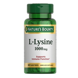 Nature's Bounty L-Lysine 1000 mg, 60 Tablets (Pack of 3)