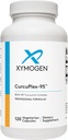 XYMOGEN CurcuPlex-95 - Turmeric Curcumin Supplements with Enhanced Bioavailability - Daily Brain Support Supplement (120 Vegan Turmeric Capsules)