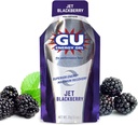 GU Energy Original Sports Nutrition Energy Gel, Jet BlackBerry, 8 Count