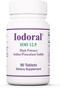 Optimox Iodoral 12.5 mg Supplement - Iodine Supplement, Thyroid Support for Women and Men, Lugol Solution Pills, Potassium Iodide Tablets, Daily Mineral Complex - 90 Count