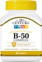 21st Century B 50 Complex Prolonged Release Tablets, 60 Count (Pack of 1)