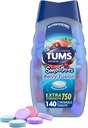 TUMS Antacid Smoothies Berry Fusion Extra Strength 750, Smooth Dissolve - 140 Chewable Tablets