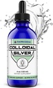 FWS Colloidal Silver, Liquid Silver Drops, 99.99% Pure Silver, 4 oz Glass Bottle, 60 Servings (2 Month Supply), 50 ppm, Concentrated for Easy and Convenient Servings