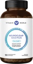 Vitamin World NeuroClear Gold Plus 90 Softgels, Phosphatidylserine, DHA, Ginkgo Biloba, Supports Brain and Mental Focus, Rapid-Release, Gluten Free