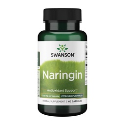 Swanson Naringin Citrus Bioflavonoid Antioxidant Supplement for Adults Seeking Enhanced Vitamin C Benefits - 500 mg (60 Capsules)